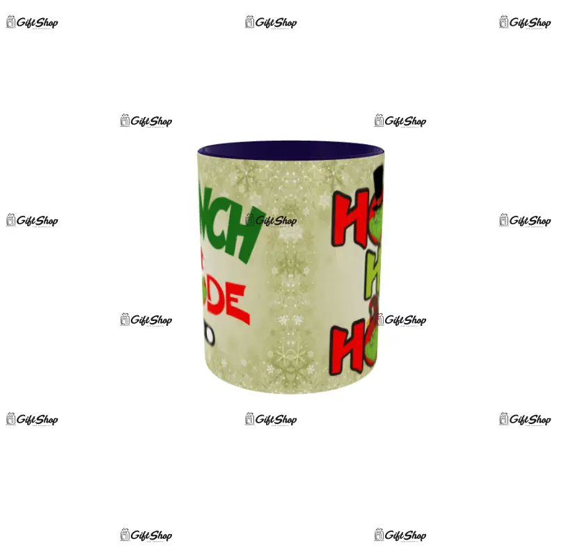 Grinch mode on, cana din ceramica, 330ml, model cgs1805